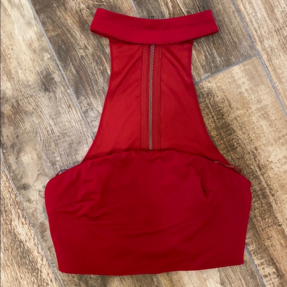 LF RED CHOKER TUBE TOP